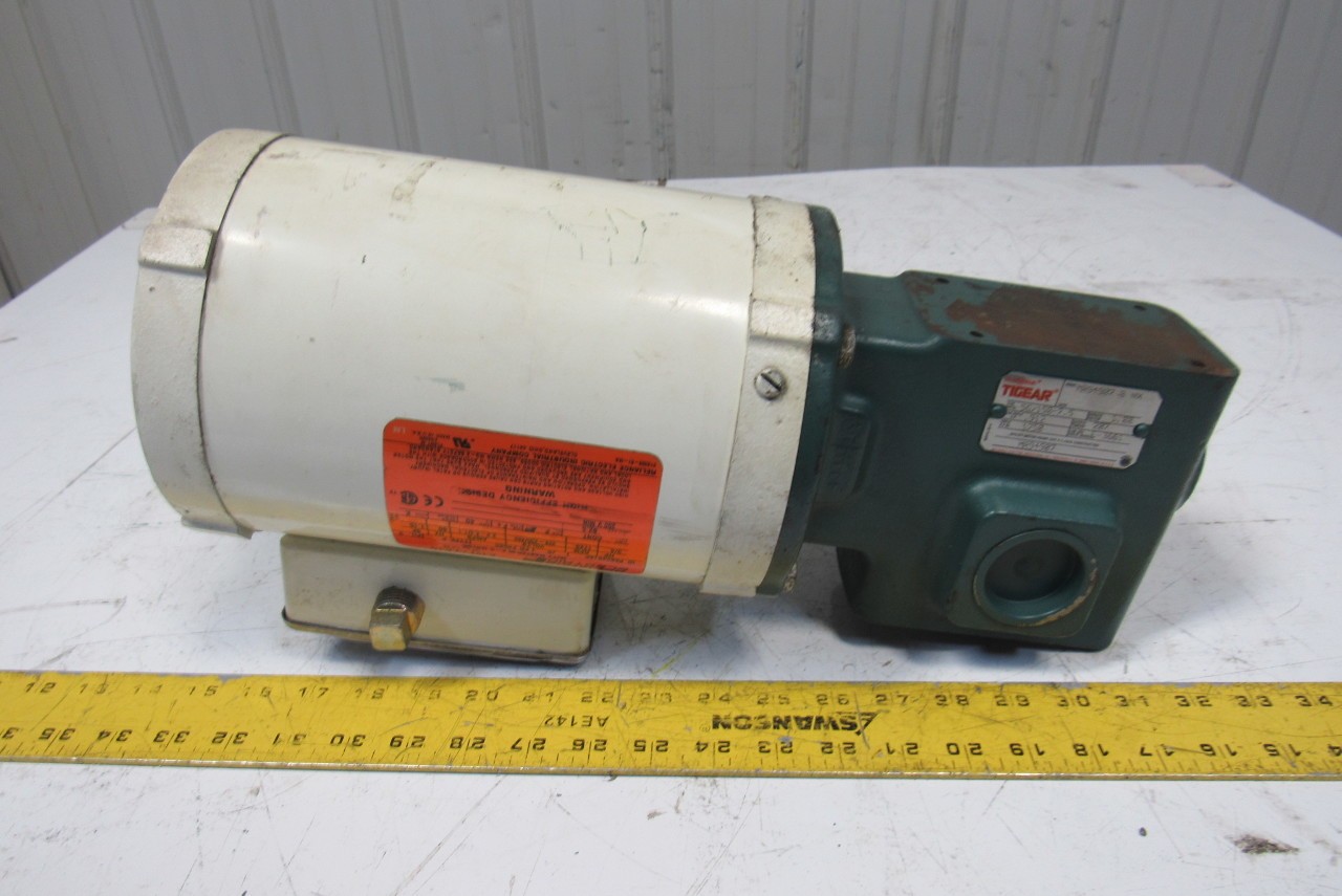 Reliance P56X4516P 7.5:1 Ratio 3/4Hp 208-230/460V LH Output Gear Motor