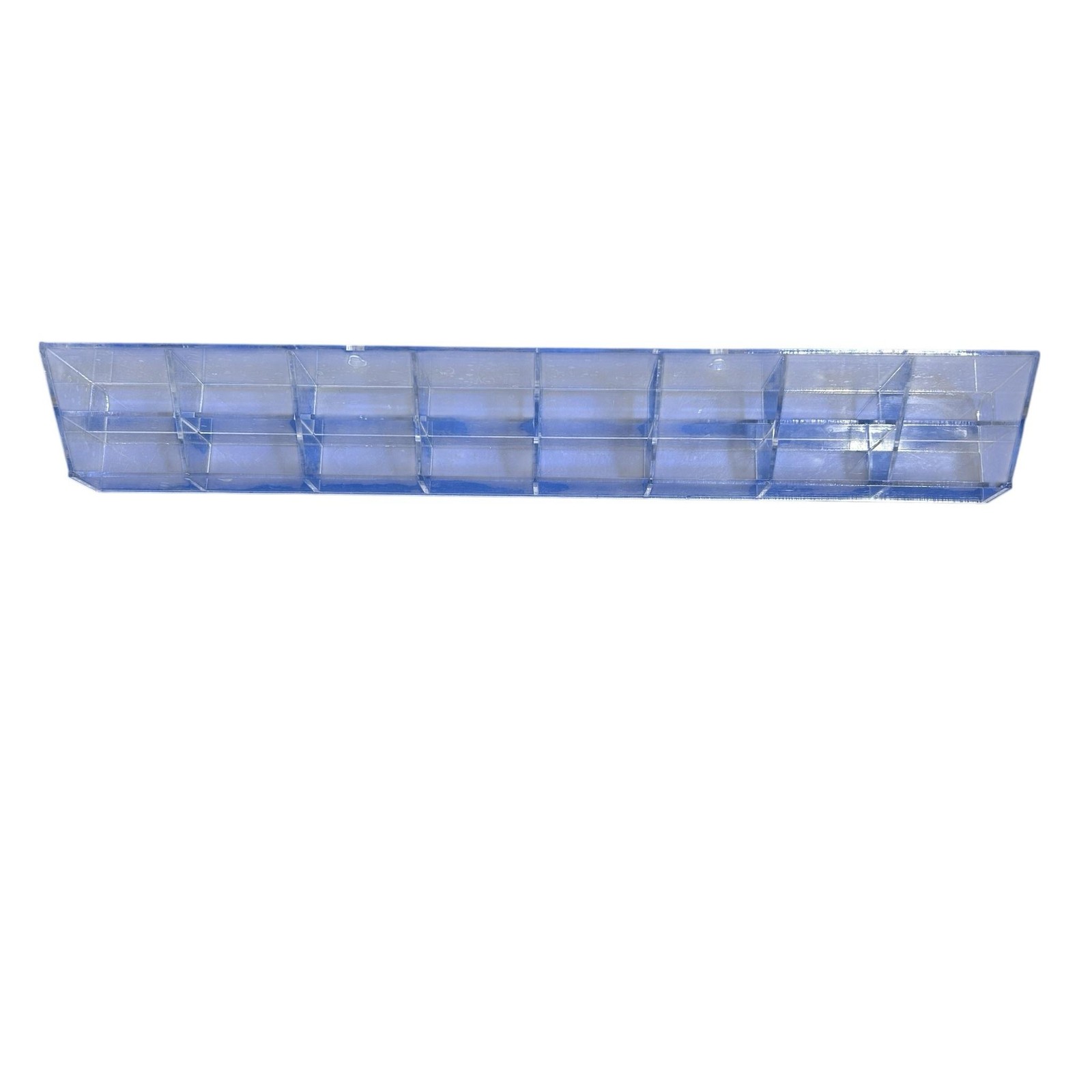 Clipper Blade Plastic Organizer Multi-Compartment Long Tray Wall Storage