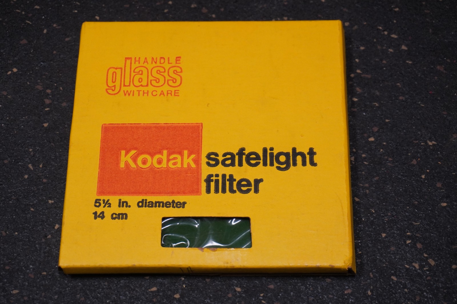 Kodak Wratten Safelight Series 0A Filter 5 1/2 inch Diameter in Box