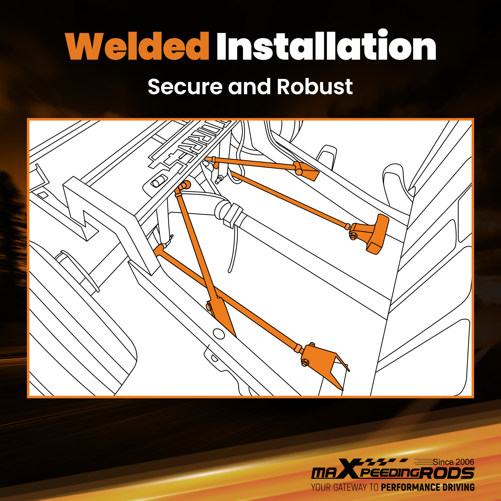 Rear Triangulated 4 Link Kit For Chevrolet S10 1994-2004 Welded Brackets