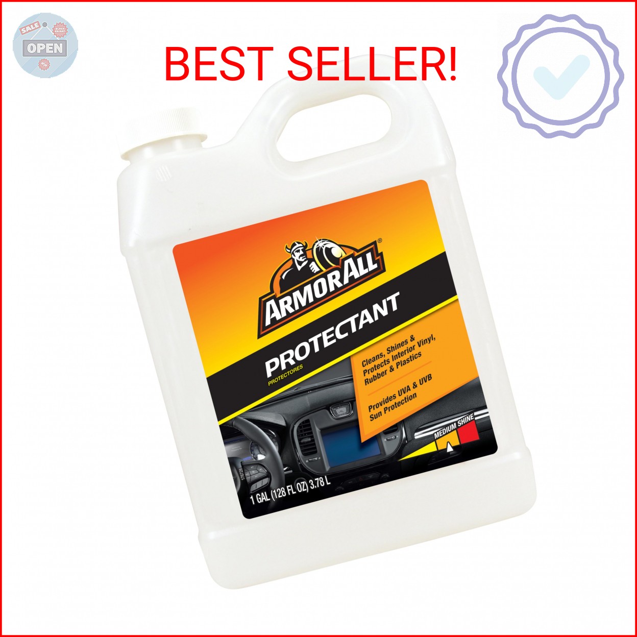 Armor All Car Protectant Refill by Armor All, Car Interior Cleaner with UV Prote