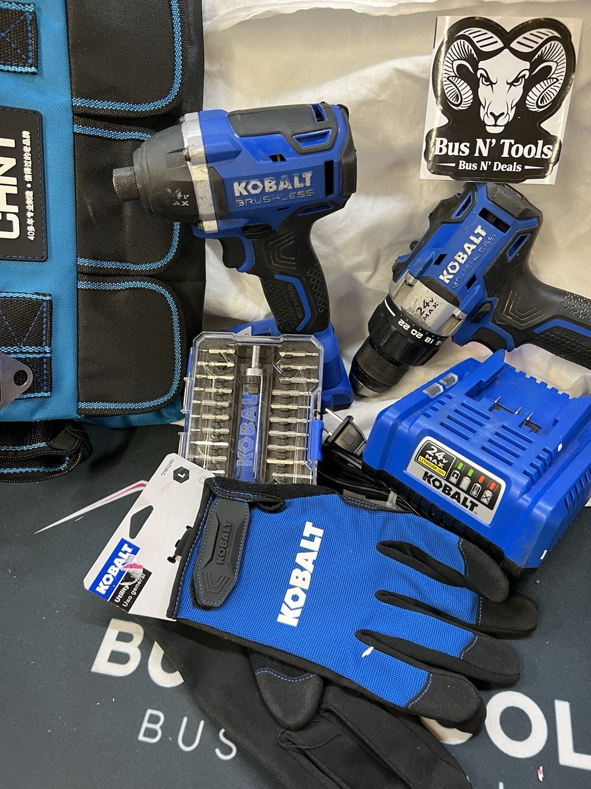 Kobalt 24V Brushless 2-Tool Cordless Drill & Impact Driver Set/screwdriver