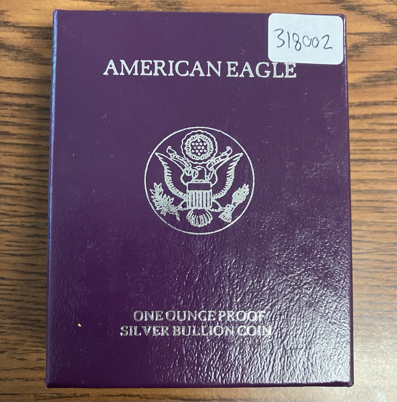 1990-S $1 Proof American Silver Eagle in Box w/ COA 318002