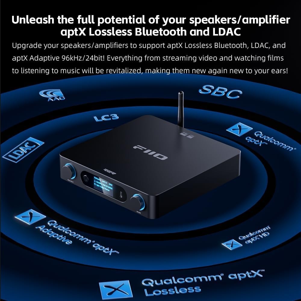 FiiO BR15 R2R High-Resolution Bluetooth 6.0 Audio Receiver with QCC5181 (Silver)