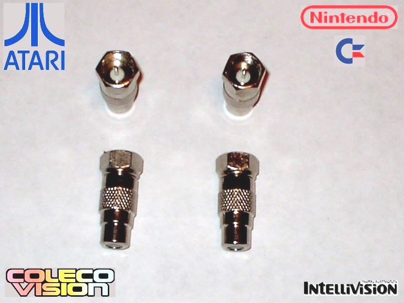 4 PC Atari, Colecovision, Nintendo, NES, Intellivision, Replaces RF Switch Box.