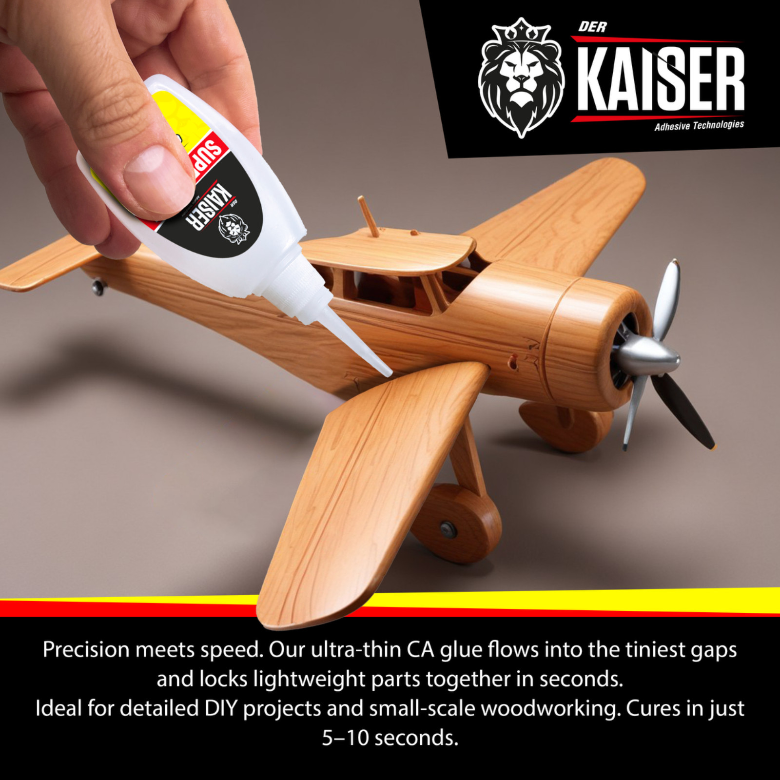 Der Kaiser Thin Cyanoacrylate (CA) Super Glue 4oz
