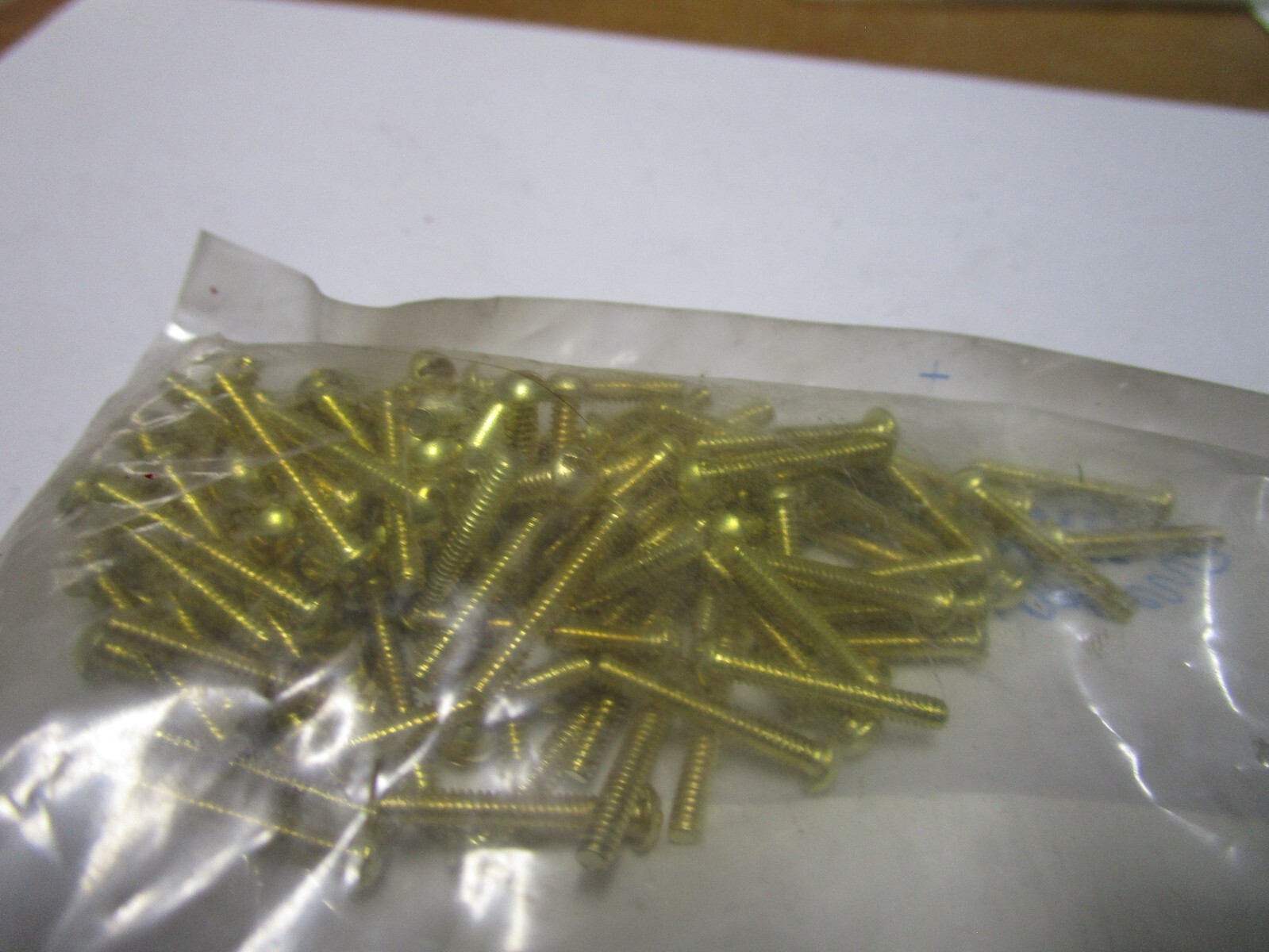 #4-40 x 3/4" Slotted Drive Round Head Brass Machine Screw QTY 100