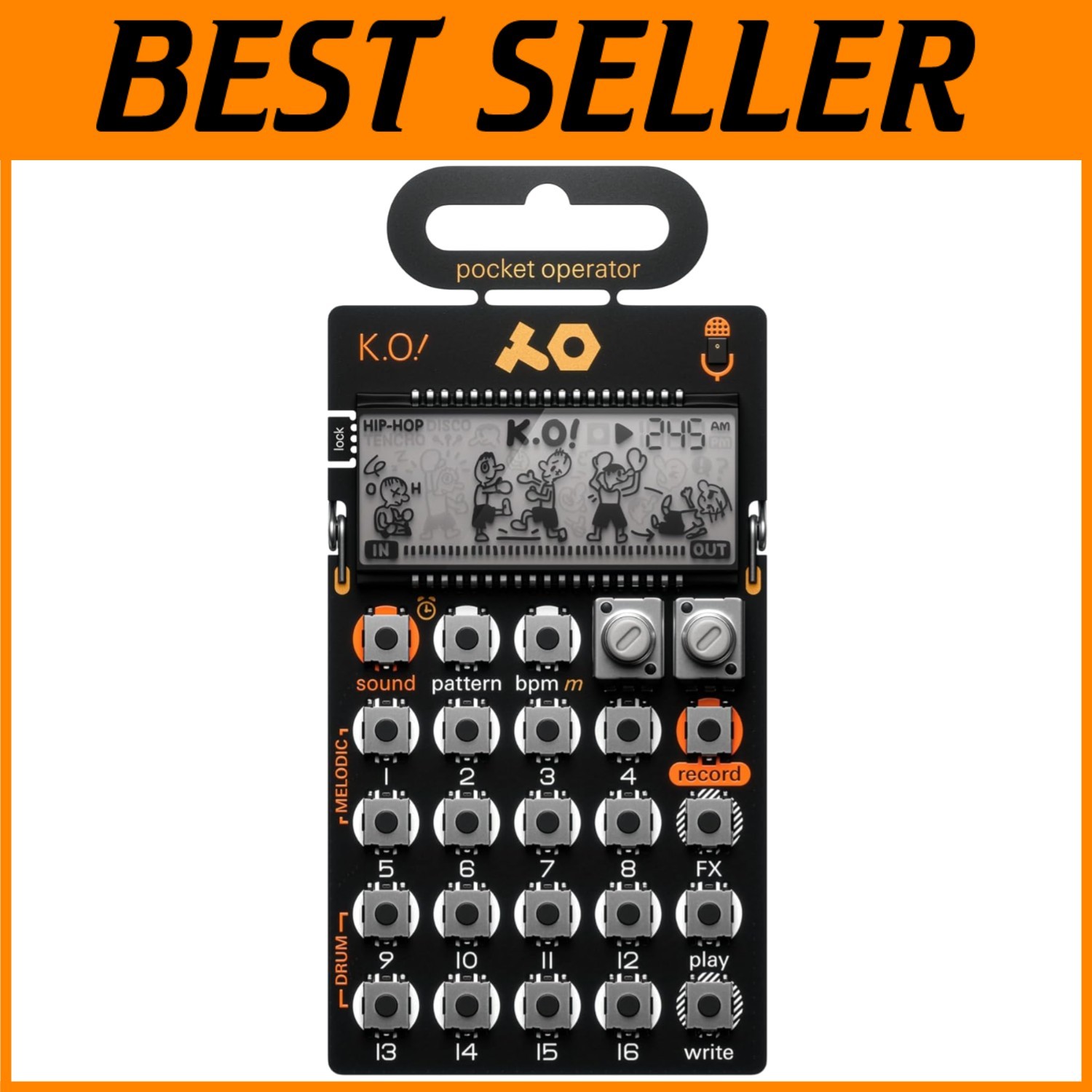 Mini PO-33 K.O.! Micro Sampler & Drum Machine=