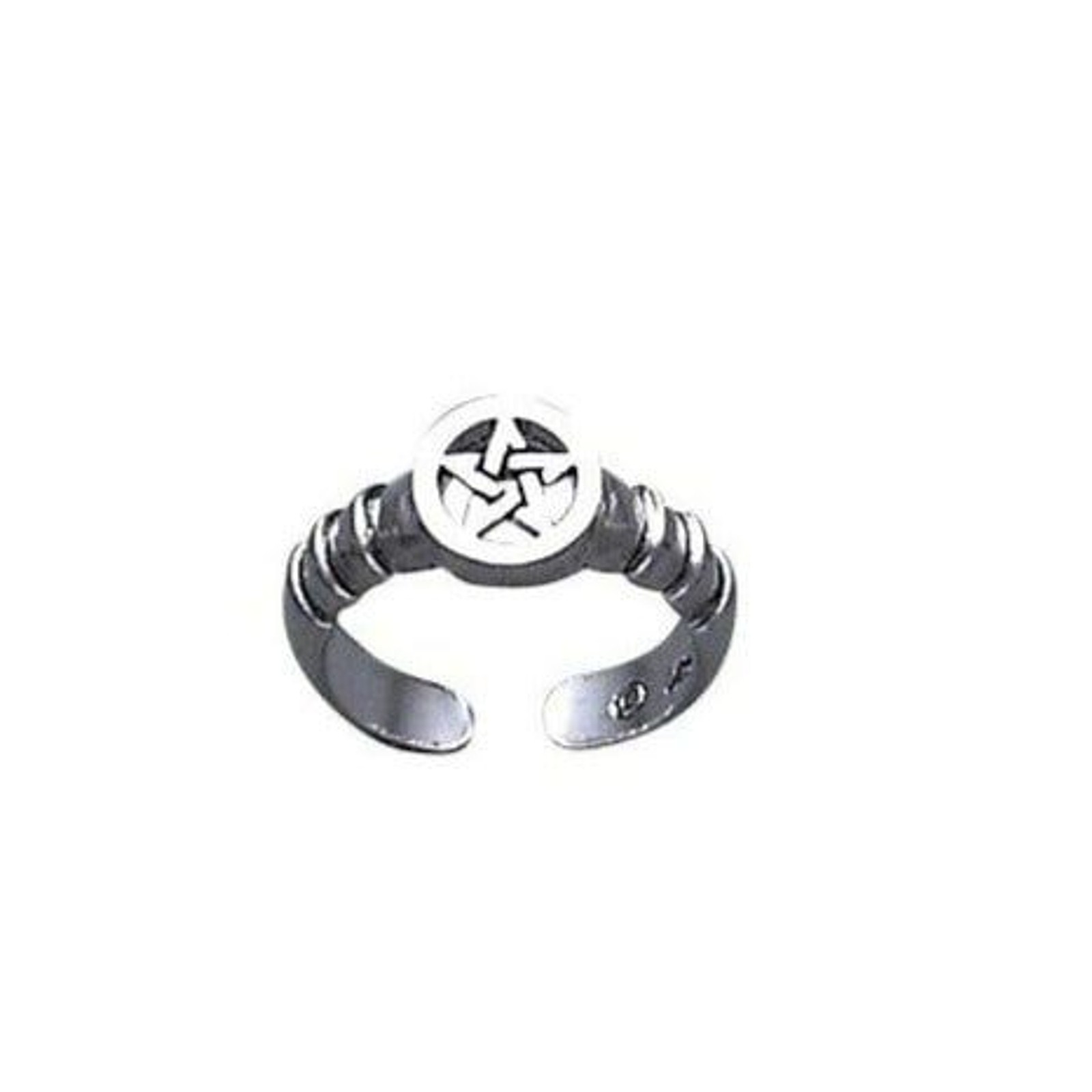 Pentacle Protection Spiritual Harmony Sterling Silver Toe Ring