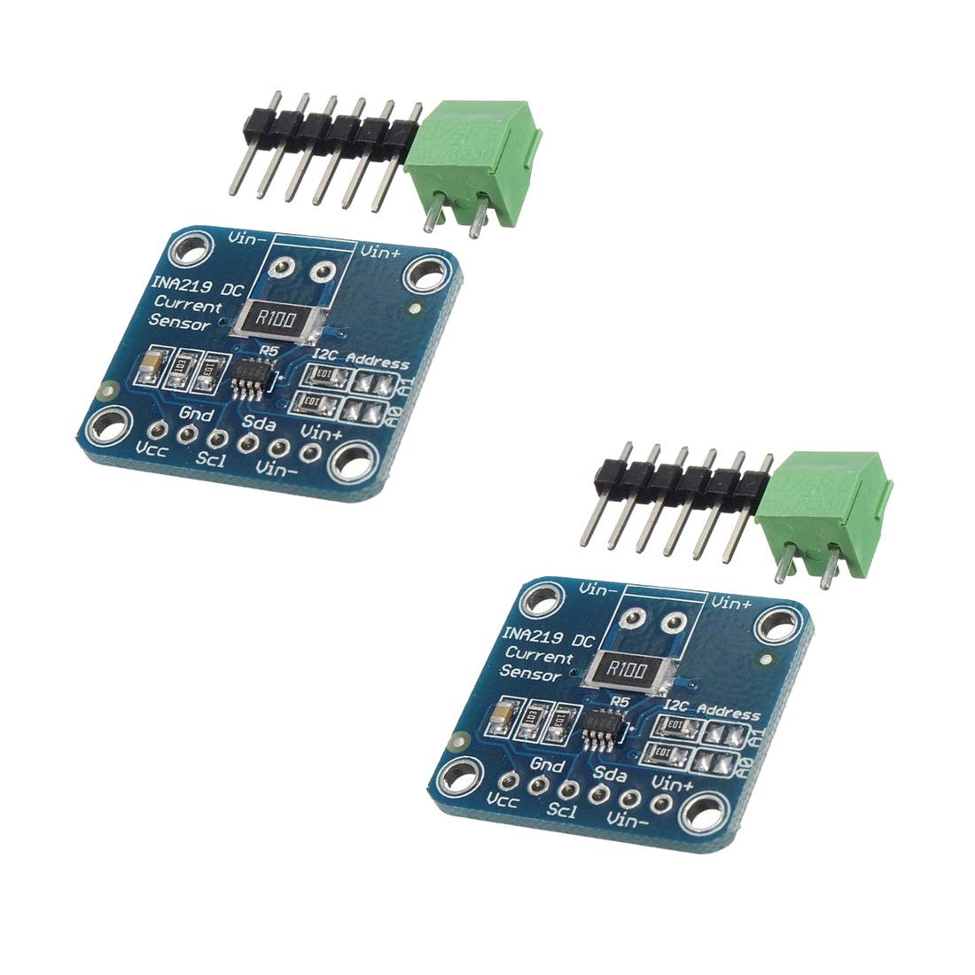 2pcs INA219 I2C Bi-Directional DC Current Power Supply Sensor Breakout Module
