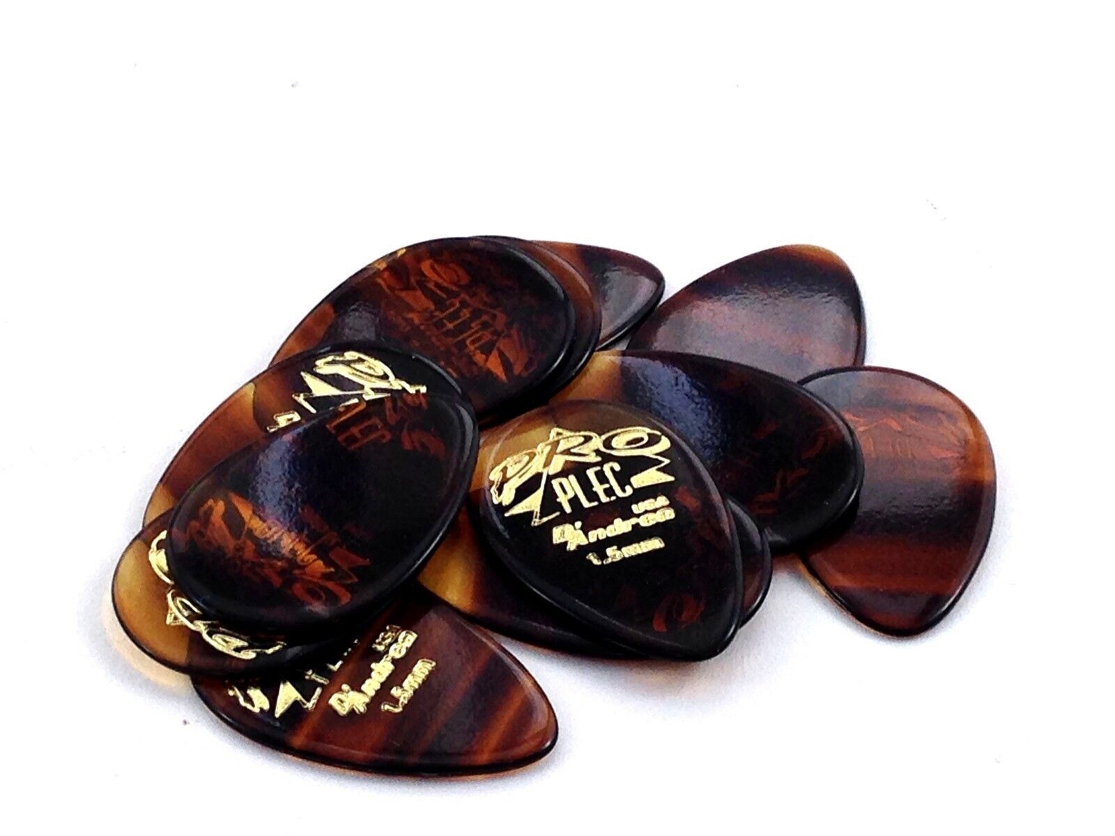 D'Andrea Guitar Picks 12 Pack Pro Plec 310 Shape Large Round Tip 1.50mm