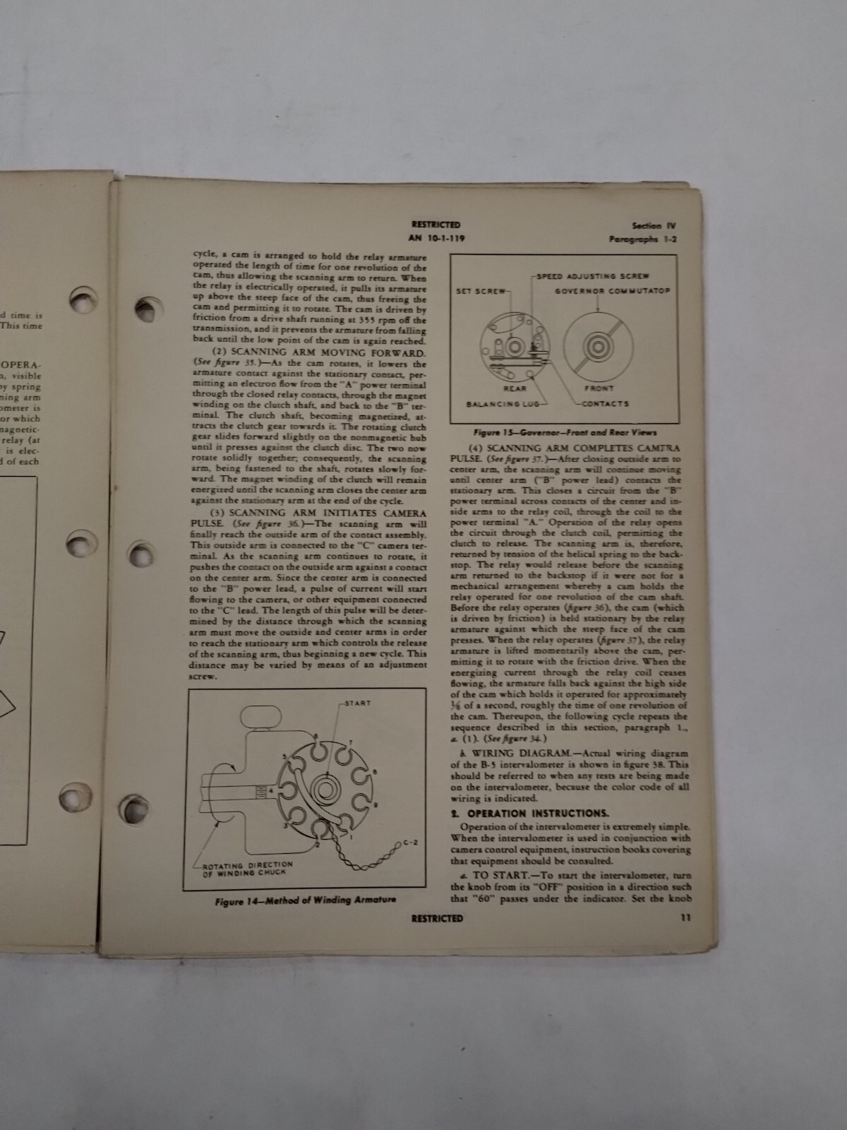 Automatic Electric Co. Intervalometer Type B-5 Handbook of Instructions/Parts