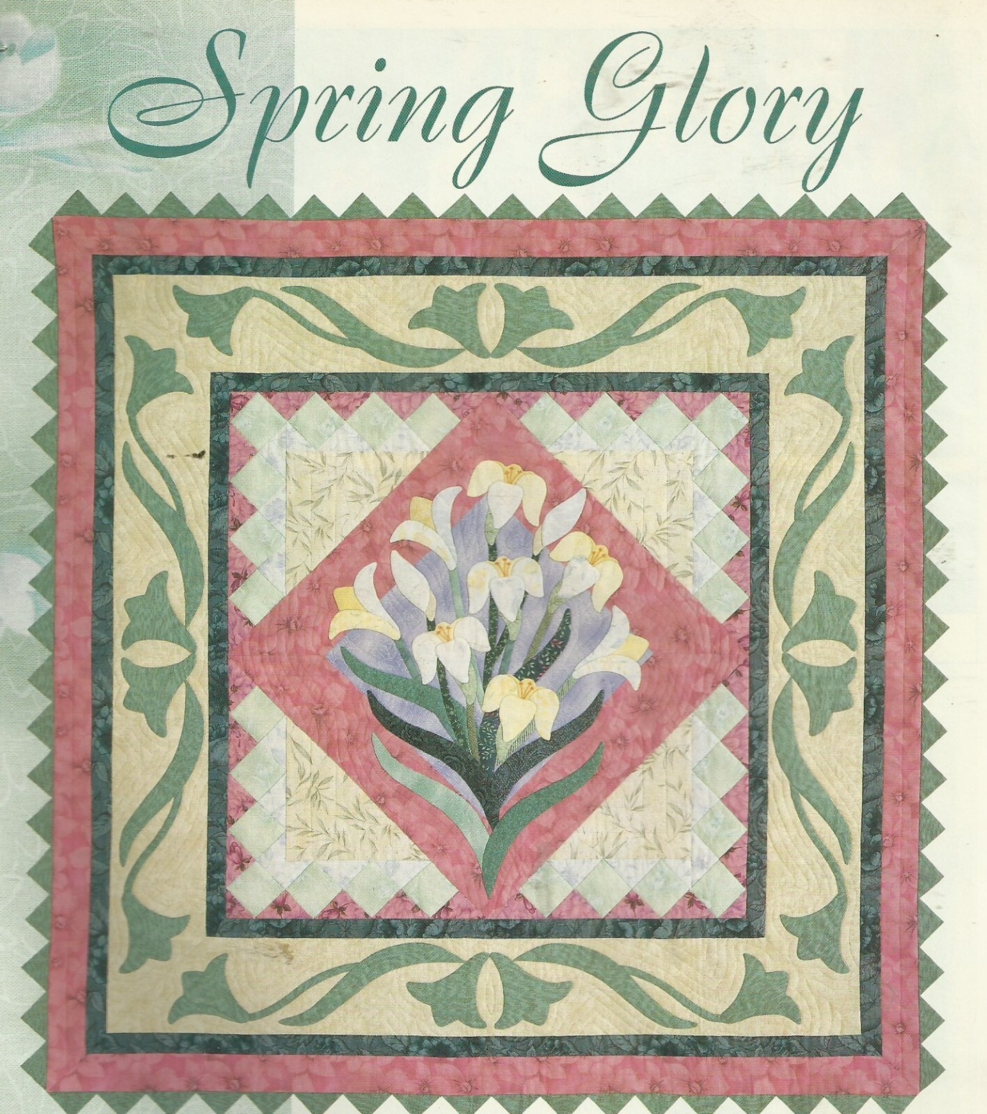 B0600   SPRING GLORY WALLHANGING  QUILT PATTERN/INSTRUCTIONS