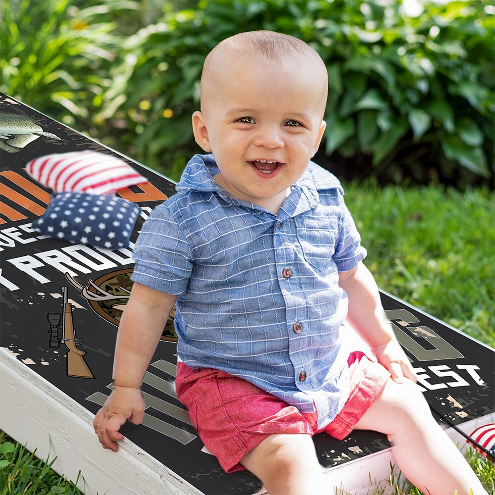 Fishing Solves Most of My Problems Hunting Solves the Rest Cornhole Skins Wraps