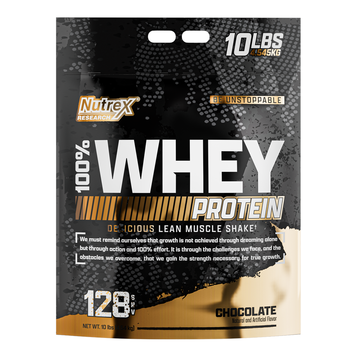 Nutrex 100% WHEY Bulk Size Protein Powder Whey Isolate Blend 128 Servings 10 LB