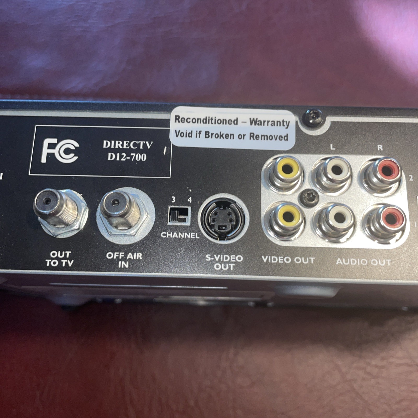 DirecTV D12-700 Satellite Receiver Cable Box Compatible with Direct TV