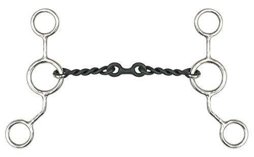 Showman Stainless Steel Junior Cow Horse Snaffle Bit w/ 6" Cheeks