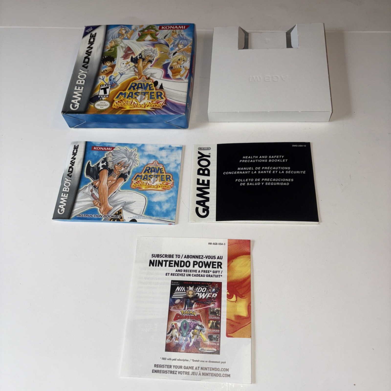 Rave Master: Special Attack Force Nintendo Game Boy Advance Box & Manual ONLY
