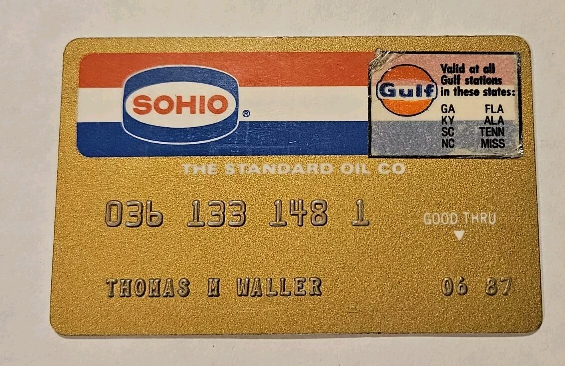 SOHIO The Standard Oil Co ~ Credit Card ~ exp 6/1987 ~   our cc2015