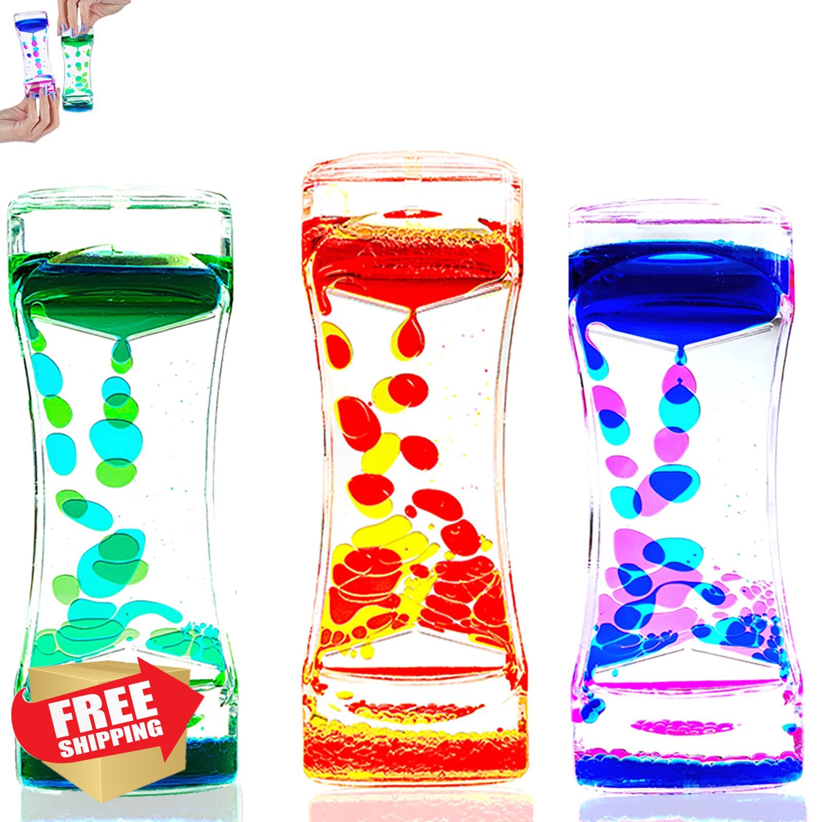 JRLAJRL 3 Pack Liquid Motion Bubbler Timer