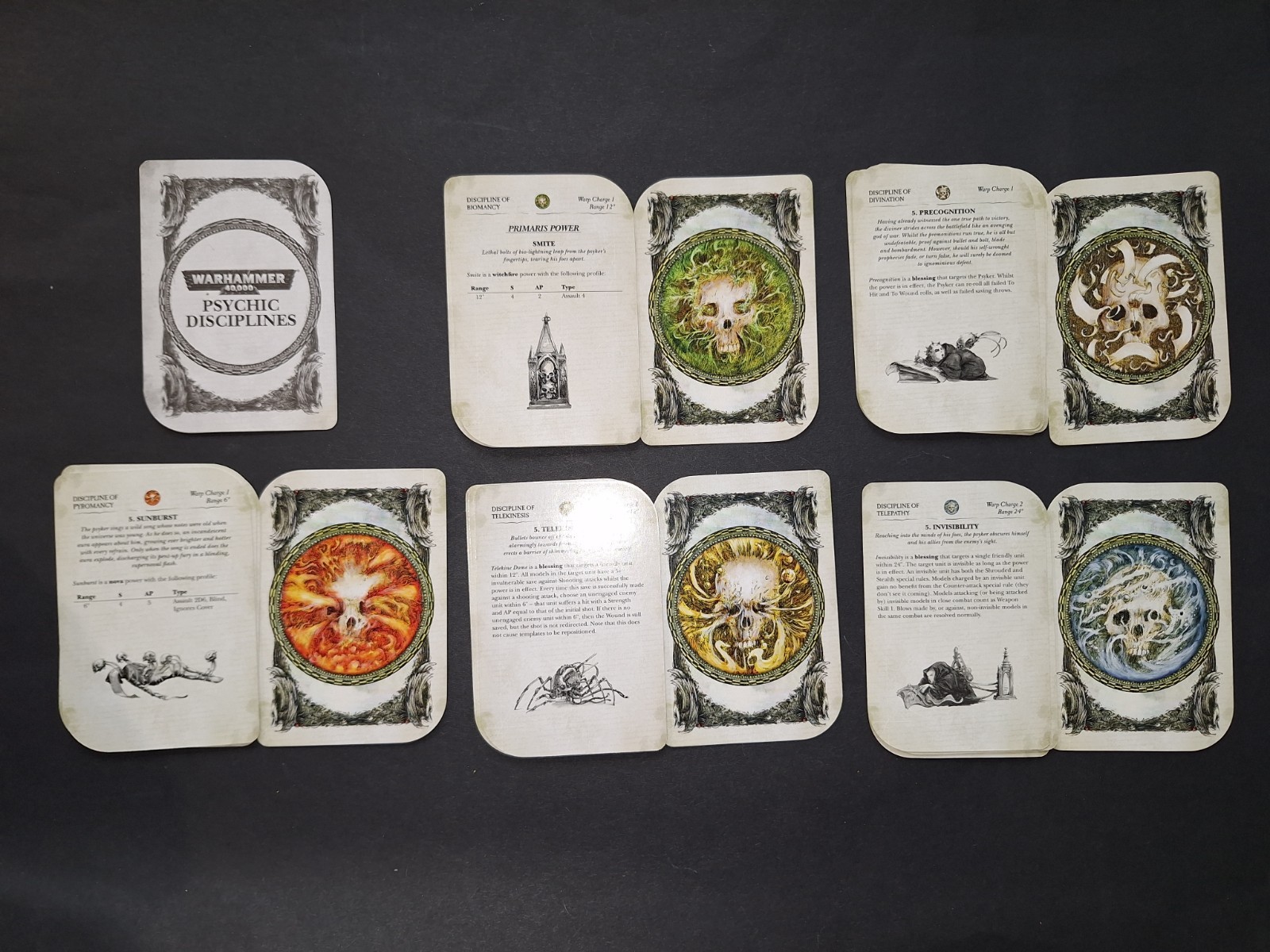 Games Workshop - Warhammer 40K - 6th Edition Psychic Power Cards (2012)