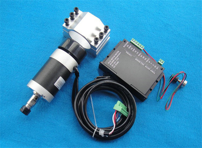 400w ER11 12000RPM BLDC spindle motor&PWM MACH3 Driver controller&mount bracket