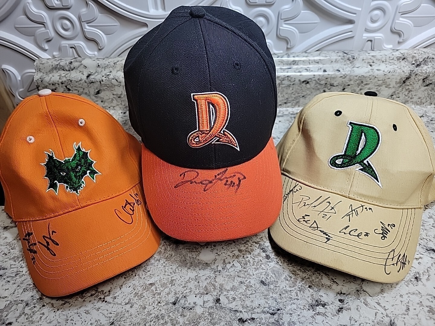 Dayton Dragons Baseball Hat Autographed Lot