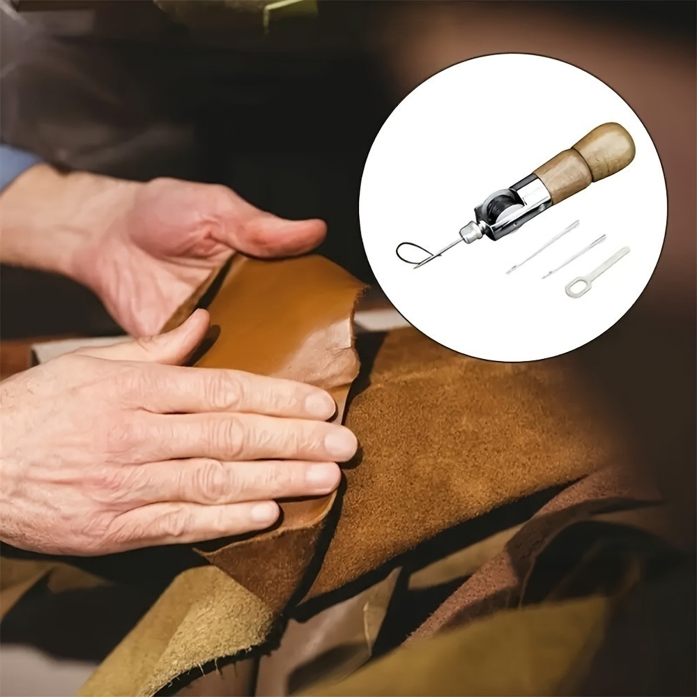 Leather Sewing Tool Kit - Handheld for Leather Craft & Repair