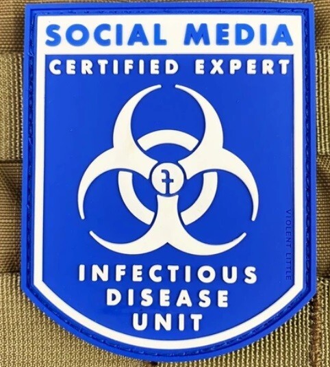 Violent Little Machine Shop Social Media Expert-Infectious Disease Morale Patch