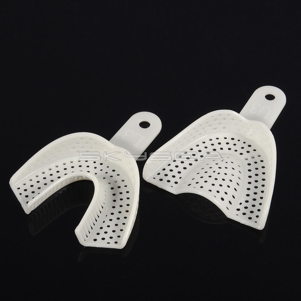 10 pcs Dental Impression Tray Plastic Denture Instruments plastic for teeth