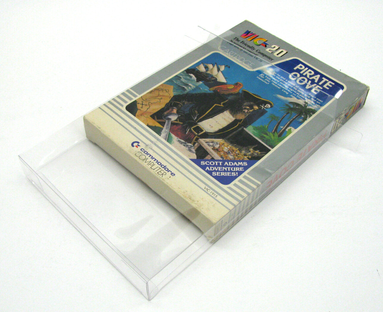 5X COMMODORE VIC 20 CIB CARTRIDGE BOX - CLEAR PROTECTIVE BOX PROTECTOR SLEEVE