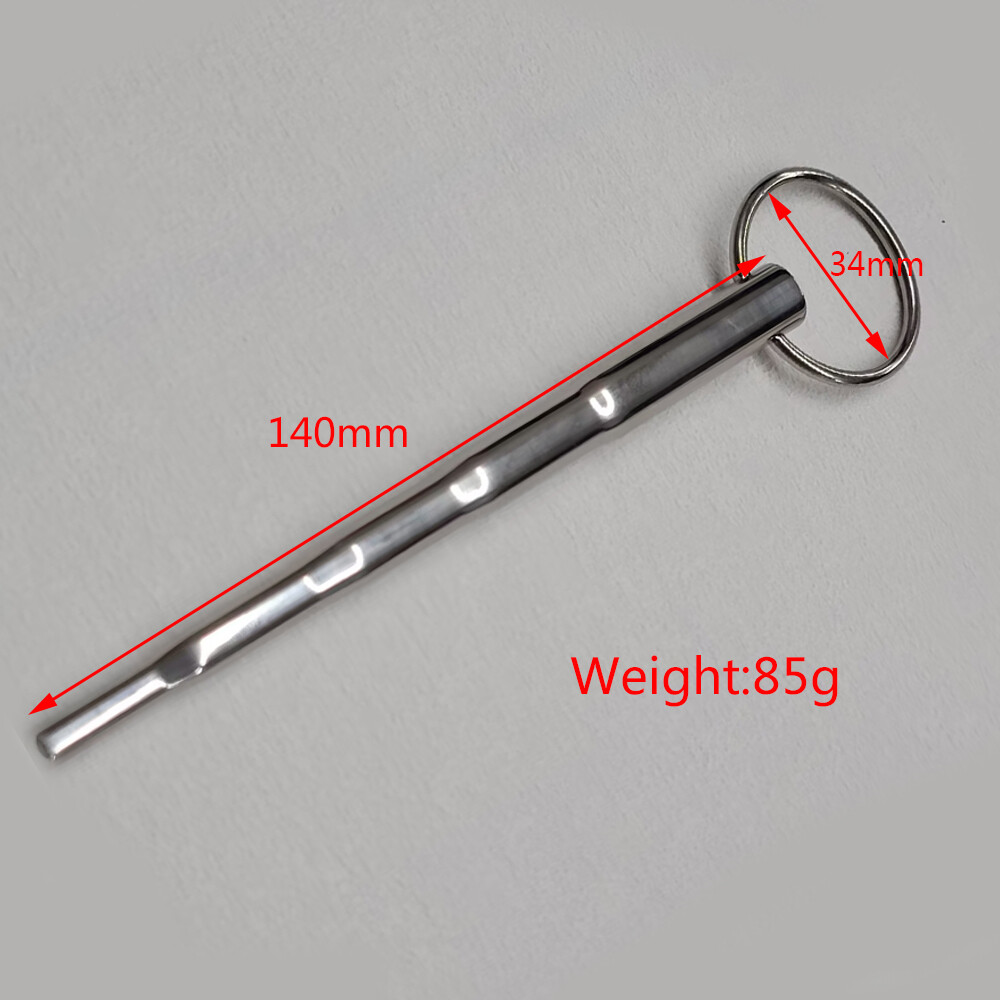 Male Stretcher Plug Stainless Steel bondage Sounding ring insertPlug