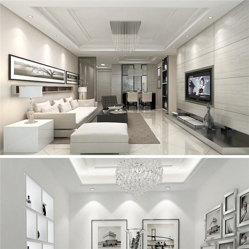 4/8/16PCS 7W 3Color Dimmable LED Downlight Recessed Ceiling Panel Light 85-265V
