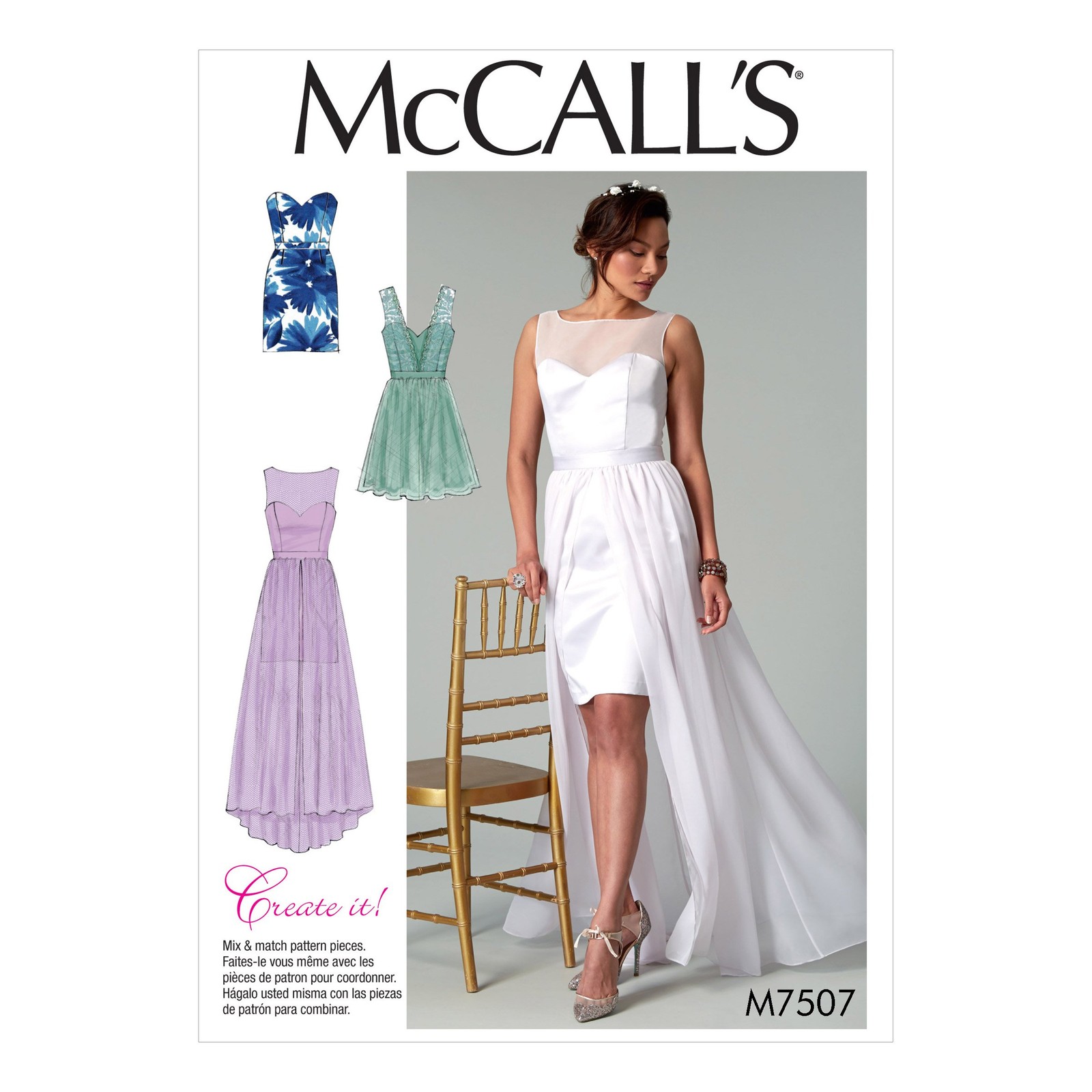 McCall's Misses' Mix-and-Match Sweetheart Dress, 14-16-18-20-22