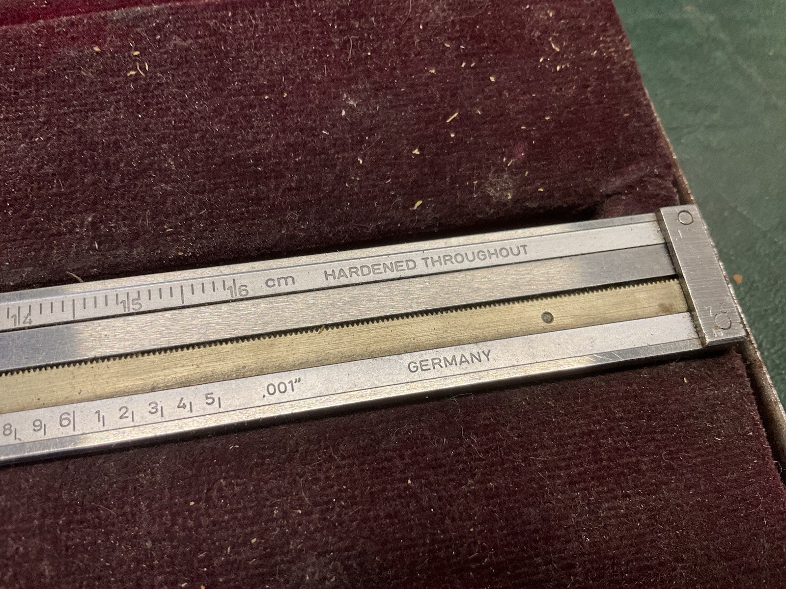 Vintage Helios Dial Caliper with Regular Jaws in Case ~ Germany