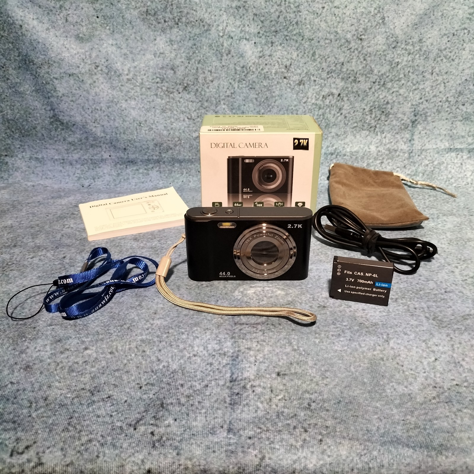 44MP Digital Camera DC302 Black Opened Never Used Excellent Condition