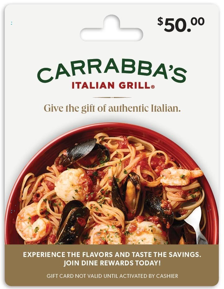 Bloomin’ Brands Carrabba's Italian Grill Restaurant Physical Gift Card  $50