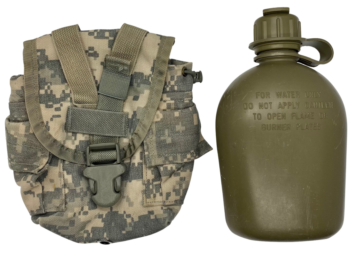 MOLLE II 1QT Canteen/Utility Pouch ACU  with Canteen