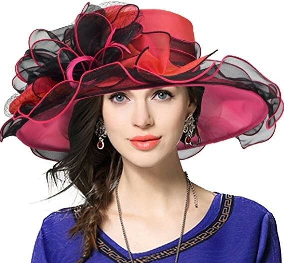 Women's Church Derby Dress, Bridal Cap British Tea Party Wedding Hat 12 COLORS