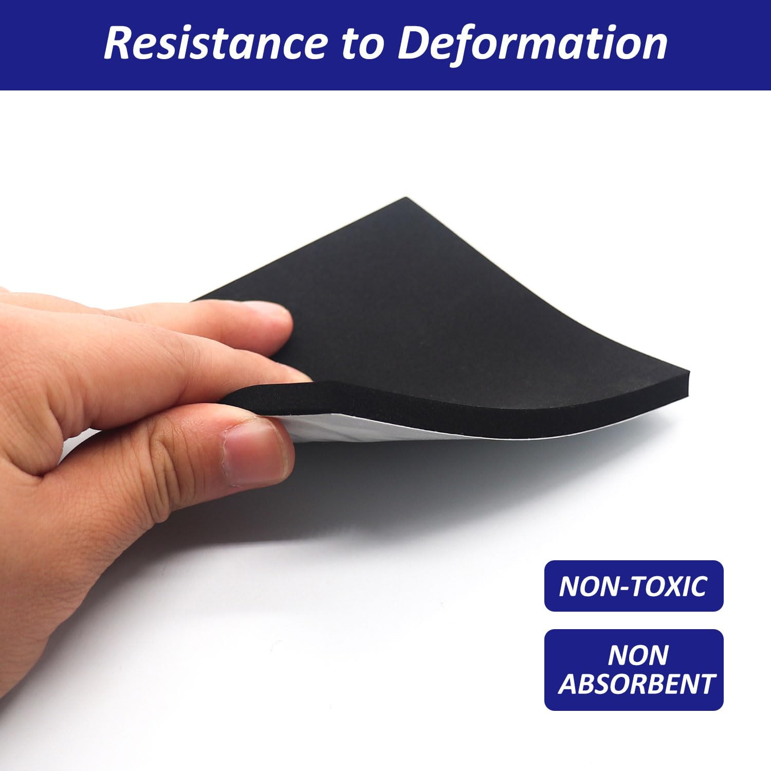Foam Padding Sheets with Adhesive Backing - 1/4" Thick Self Stick Neoprene Insul