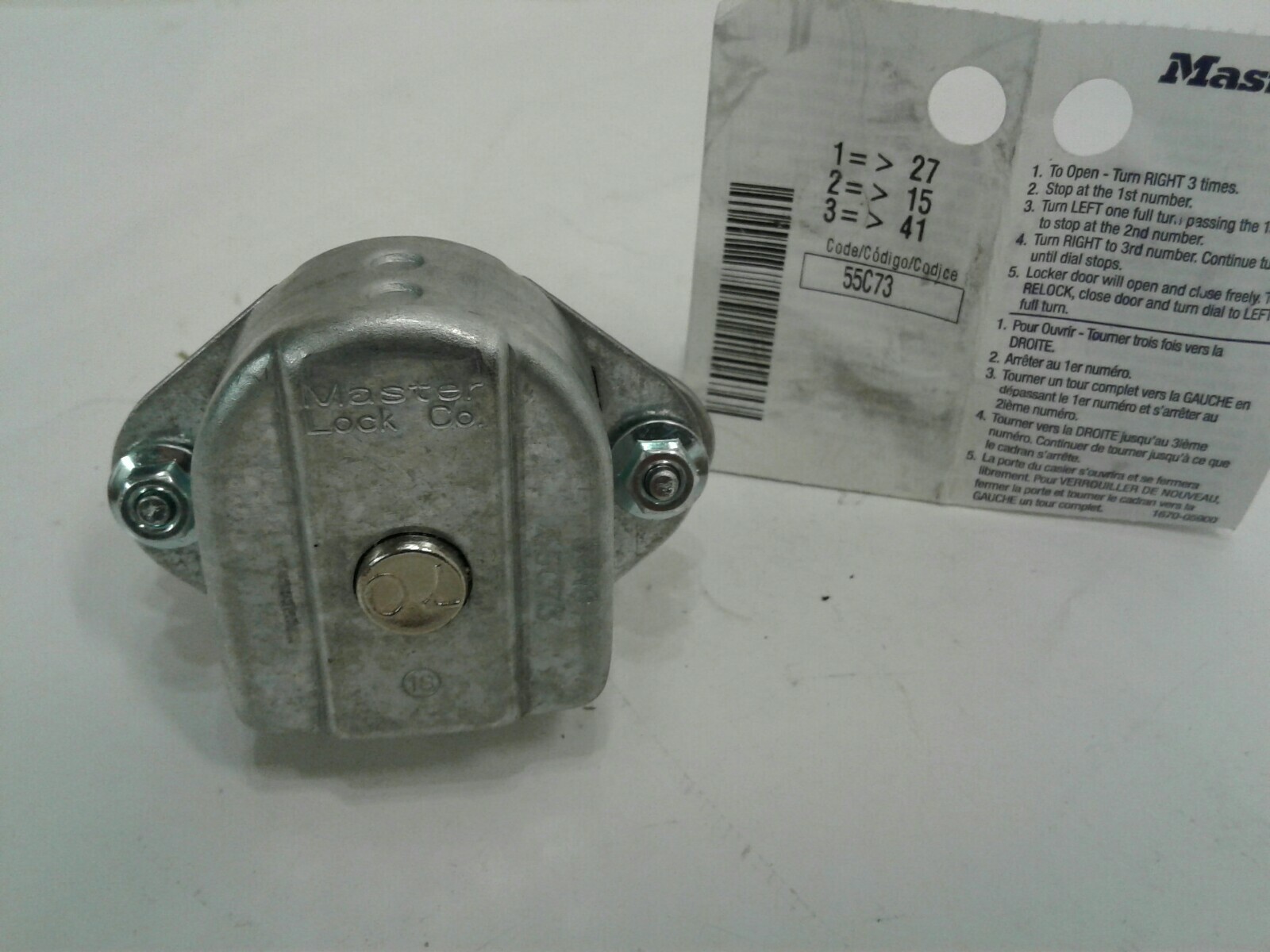 MasterLock 1670STK Built-In Combination Lock for Lift Handle, Single Point (50)