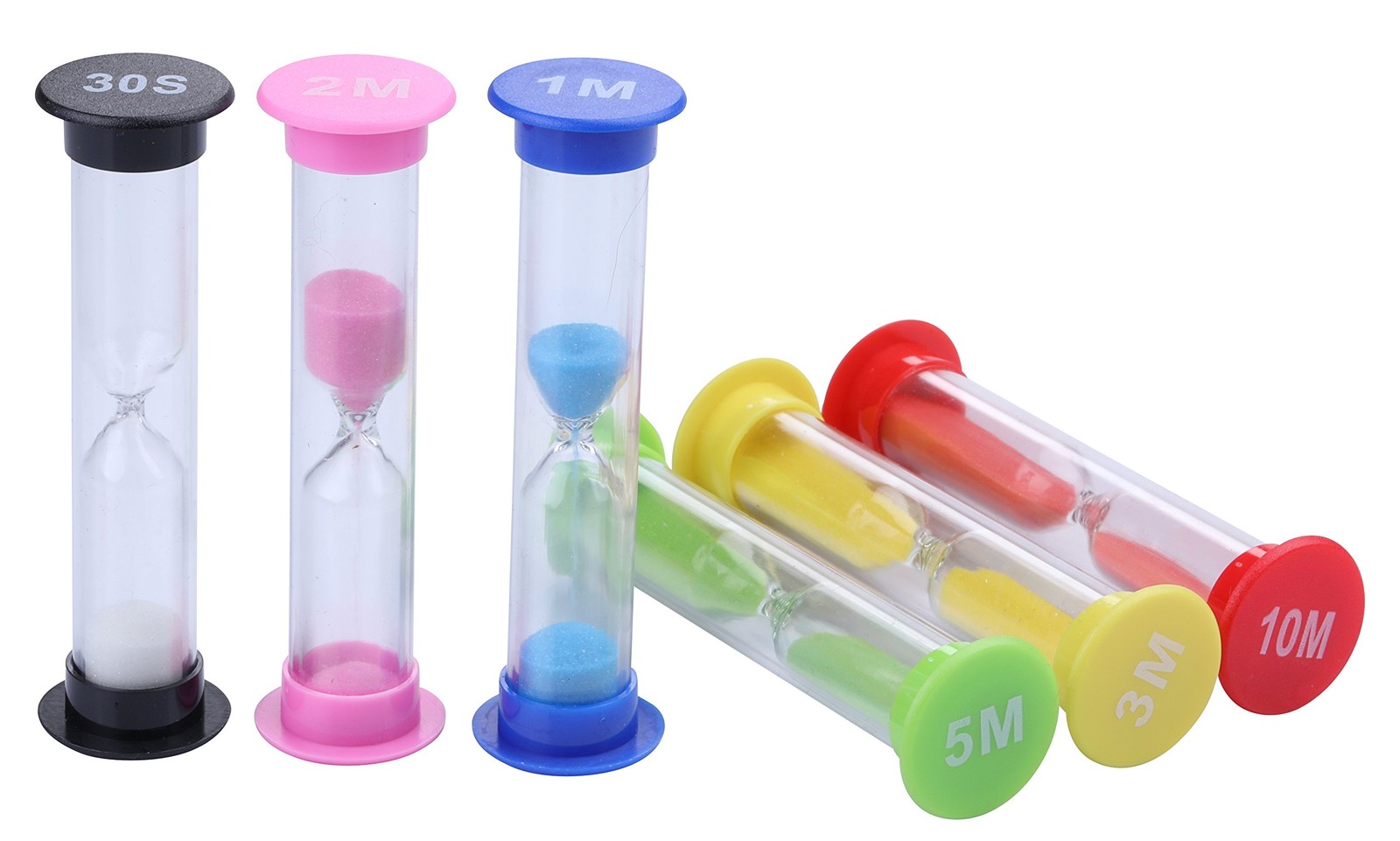 IMART Plastic Sand Timer Sandglass Hourglass Sand Clock Timer 30 sec, 1 min, ...