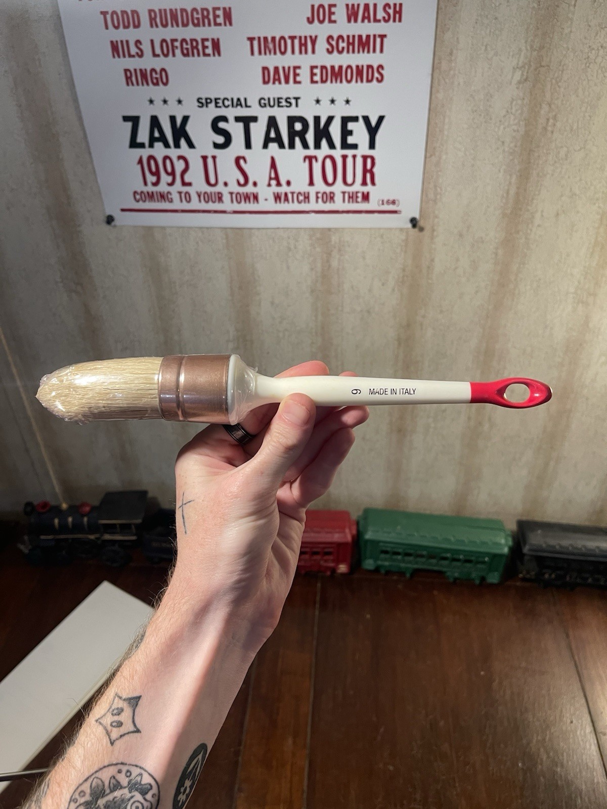 Professional Quality Round Paint Brush - Made in Italy Vintage NOS New NIP