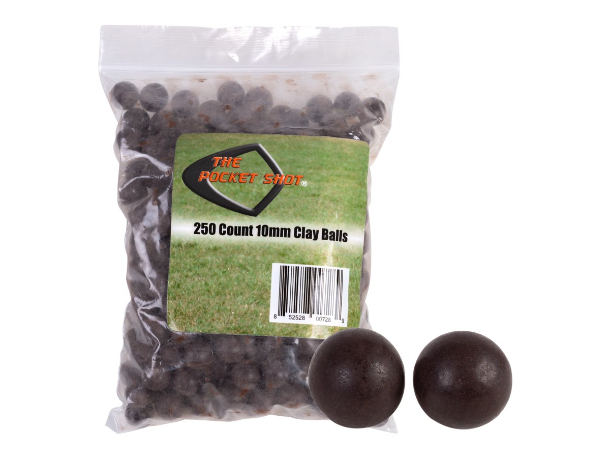 (NEW) Pocket Shot 10mm Clay Balls, 250 count