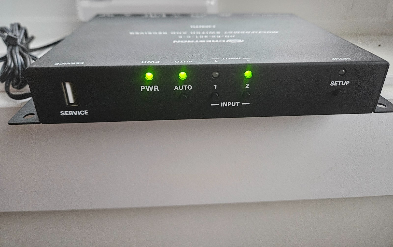 CRESTRON HD RX 201 C E MULTIFORMAT SWITCH & RECEIVER W/ PWR SUPPLY LINE JACKS