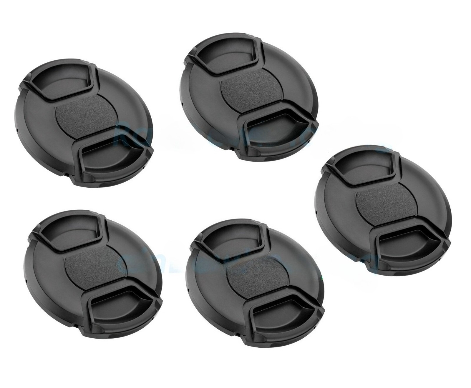 5 Pcs 55mm Snap On Lens Caps for Canon Nikon Sony Pentax Olympus Fuji Lense