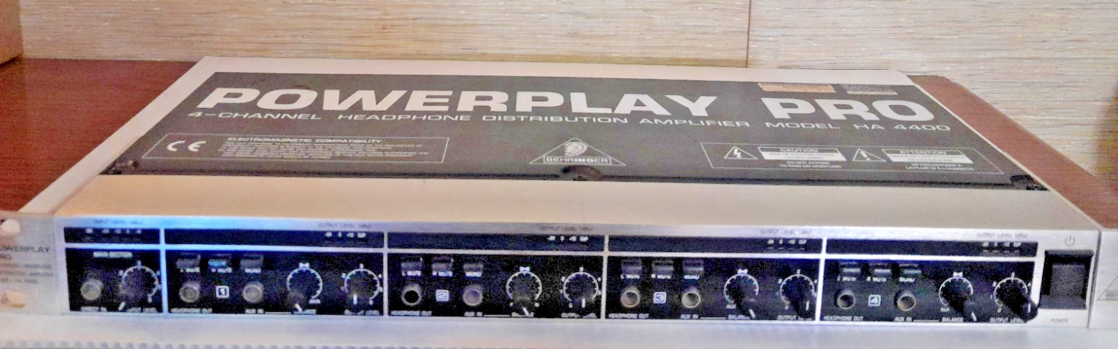 Behringer HA4400 4 Ch. Headphone Amp, Working Pull, Partly Tested, but READ
