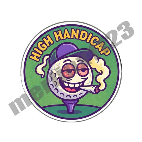 420 Funny Weed Joint Stoner Baked High Handicap Golf Ball Marker Novelty Gift