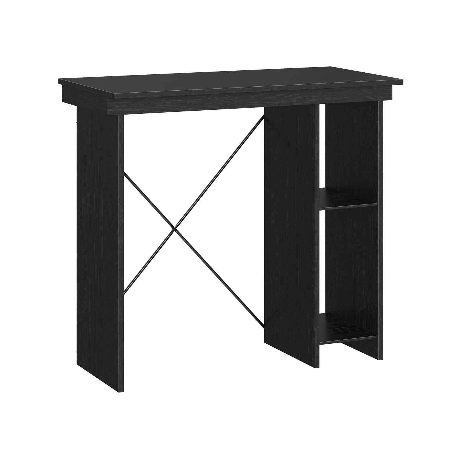 Ardent No Tools Small Space Writing Desk Black
