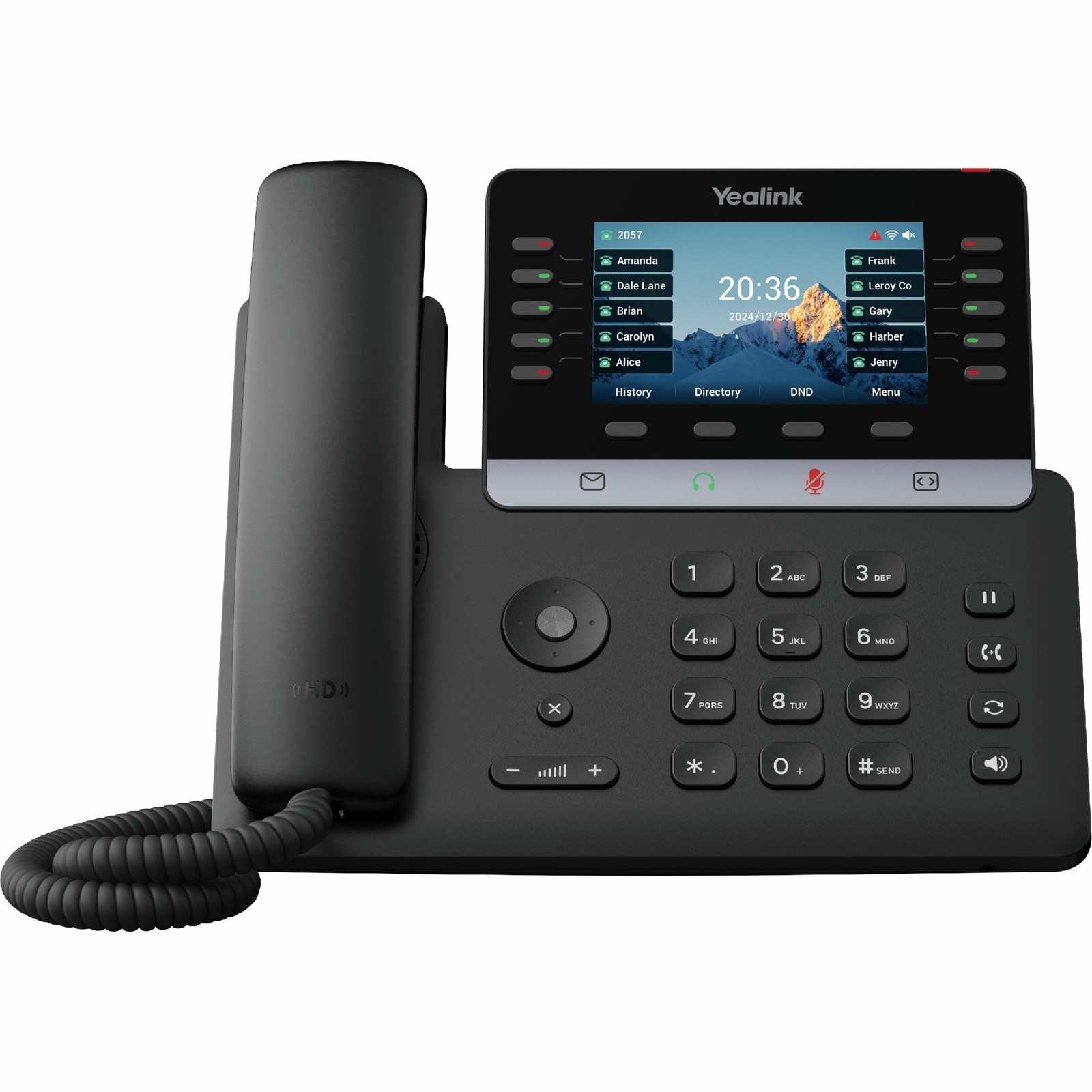 Yealink SIPT74U IP Phone - Color Display, HD Audio, Wall Mountable